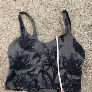 Black floral lululemon align tank